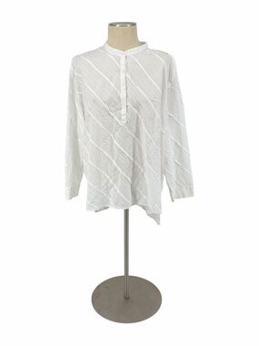 Sundance White Long-Sleeve Button Henley Shirt